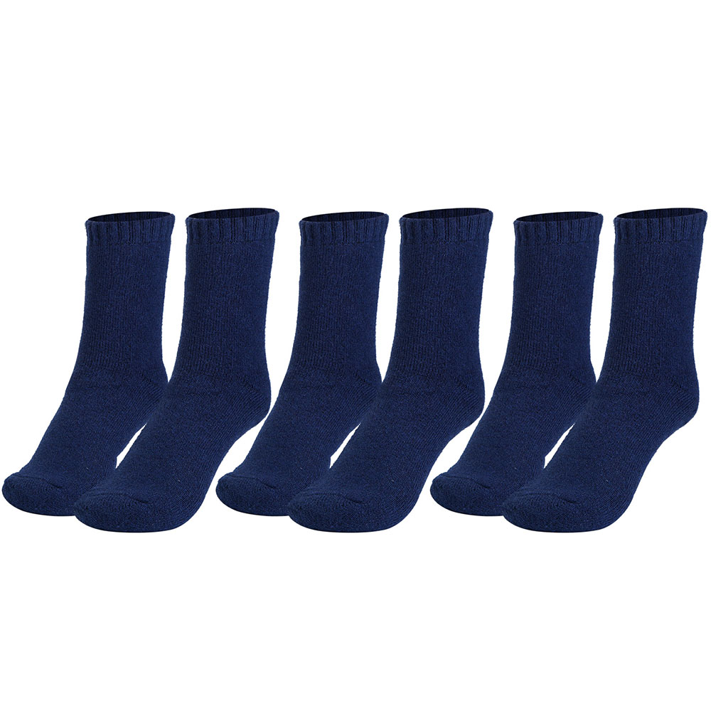 N'Polar™ Men's Wool Socks (3-Pairs) - N'POLAR 3 Pairs Mens Wool Socks DK BLU