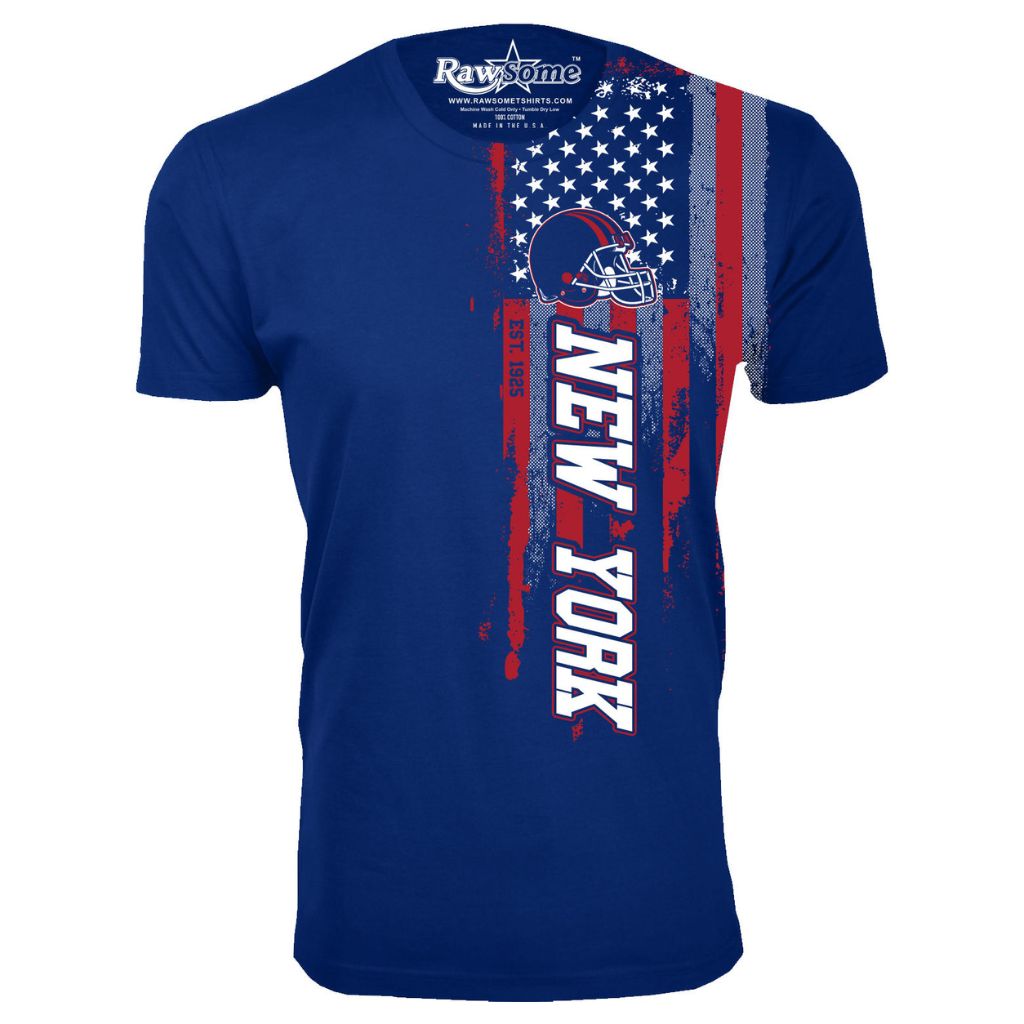 Men's Football USA Flag T-Shirt - Small - New York