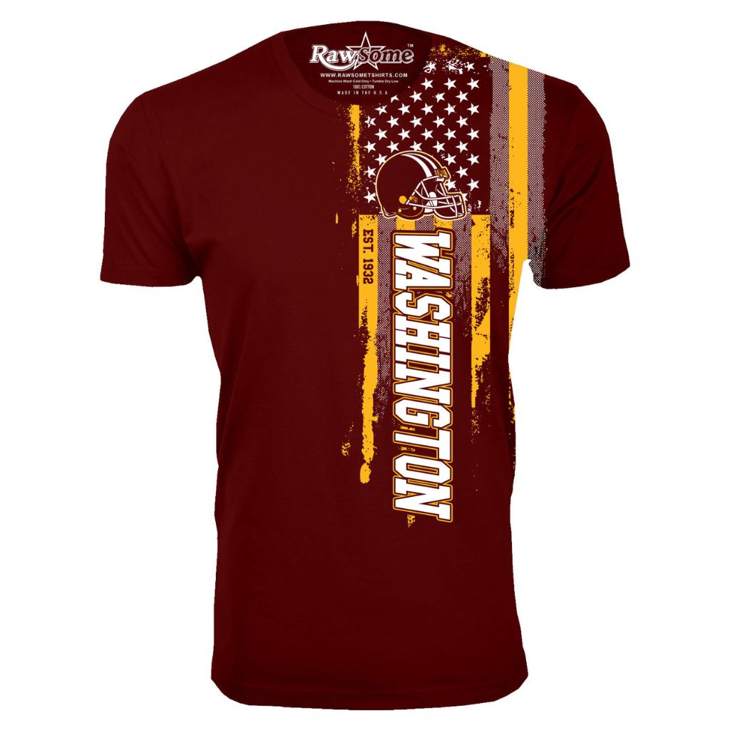 Men's Football USA Flag T-Shirt - Large - Washington