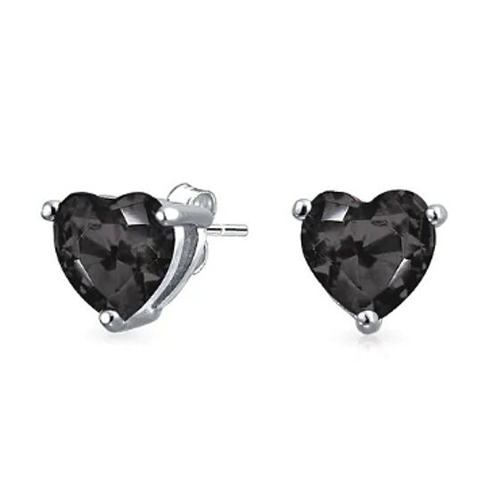 2.00CTTW Stunning Heart Stud Earrings - Heart Stud earrings