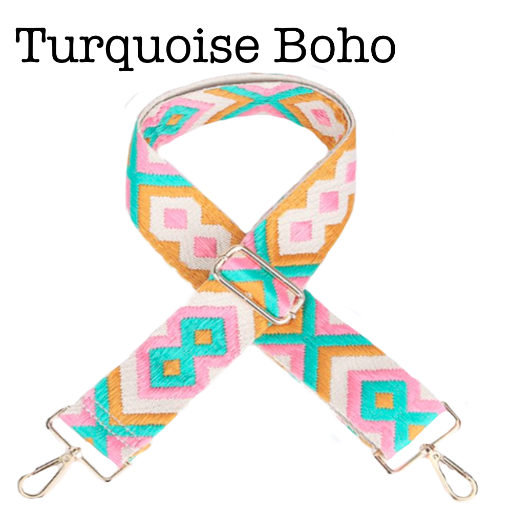 Bag Straps (24 Style Options) - Turquoise Boho