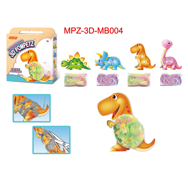 ArtLover® 3D Pompetz Art Kits - Dinosaur