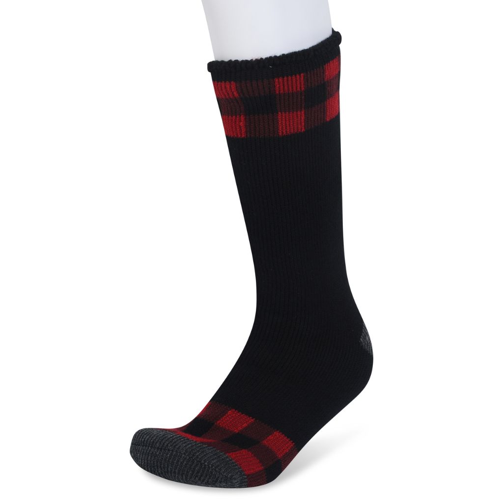 Men's 4X Brushed 2.7TOG Thermal Socks - Buffalo Plaid