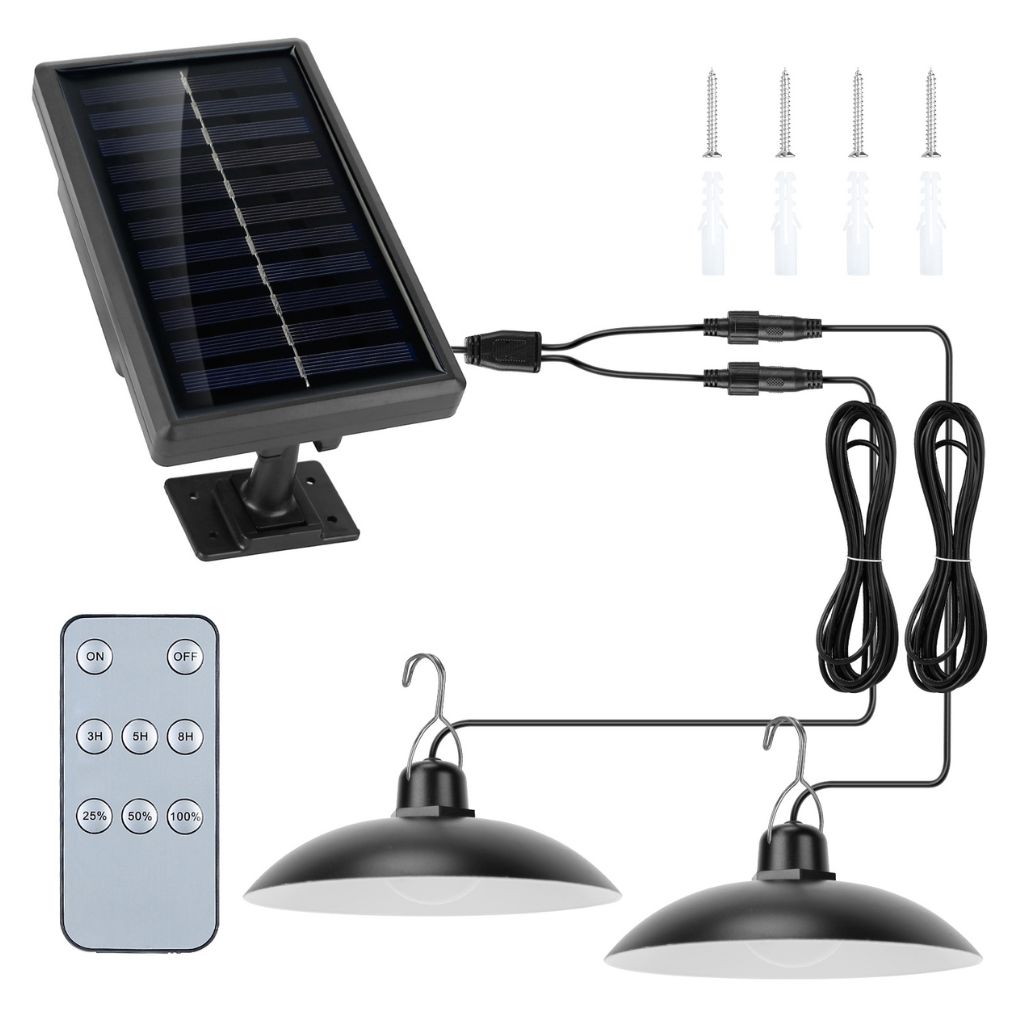 Solarek® Single or Dual Lighting Solar Light - Dual Head White Light