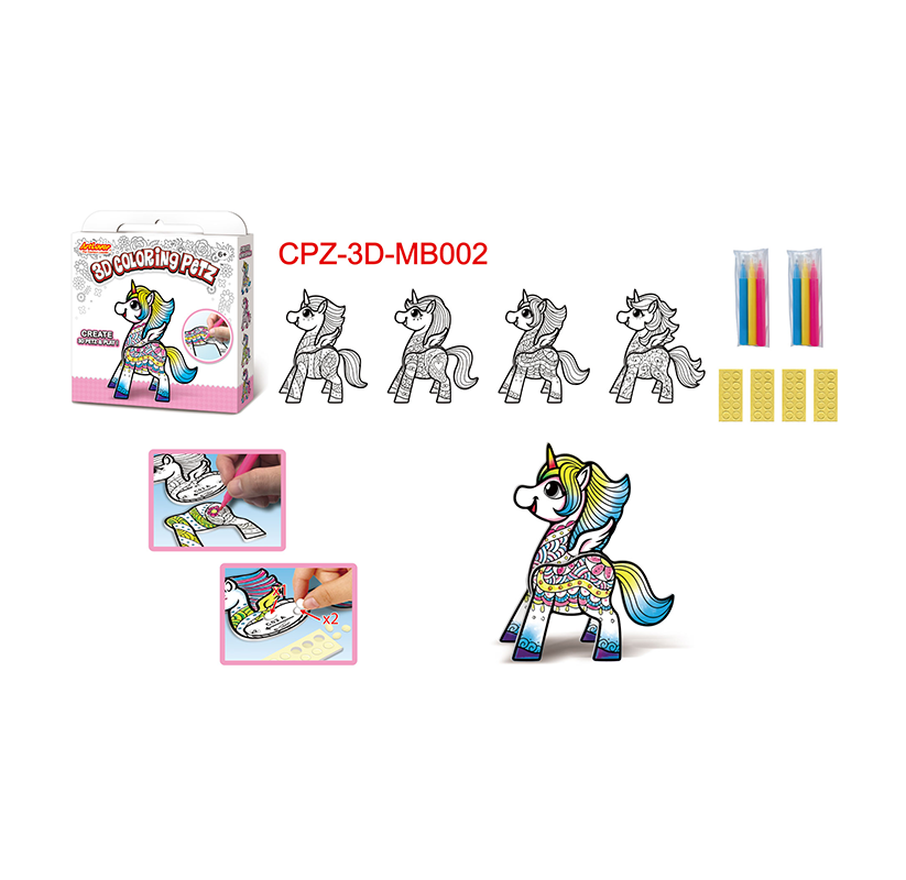 Artlover 3D Coloring Petz Art Kit - Unicorn
