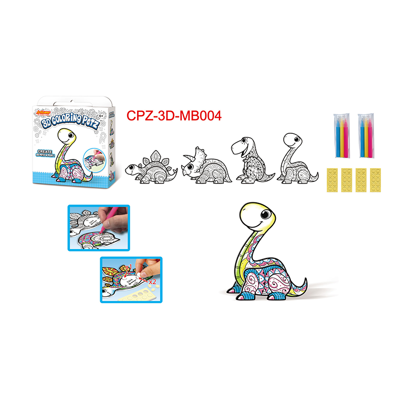 Artlover 3D Coloring Petz Art Kit - Dinosaur