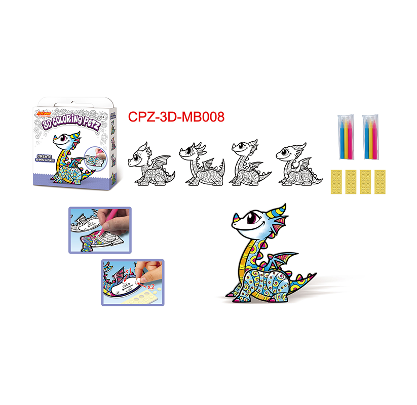 Artlover 3D Coloring Petz Art Kit - Dragon