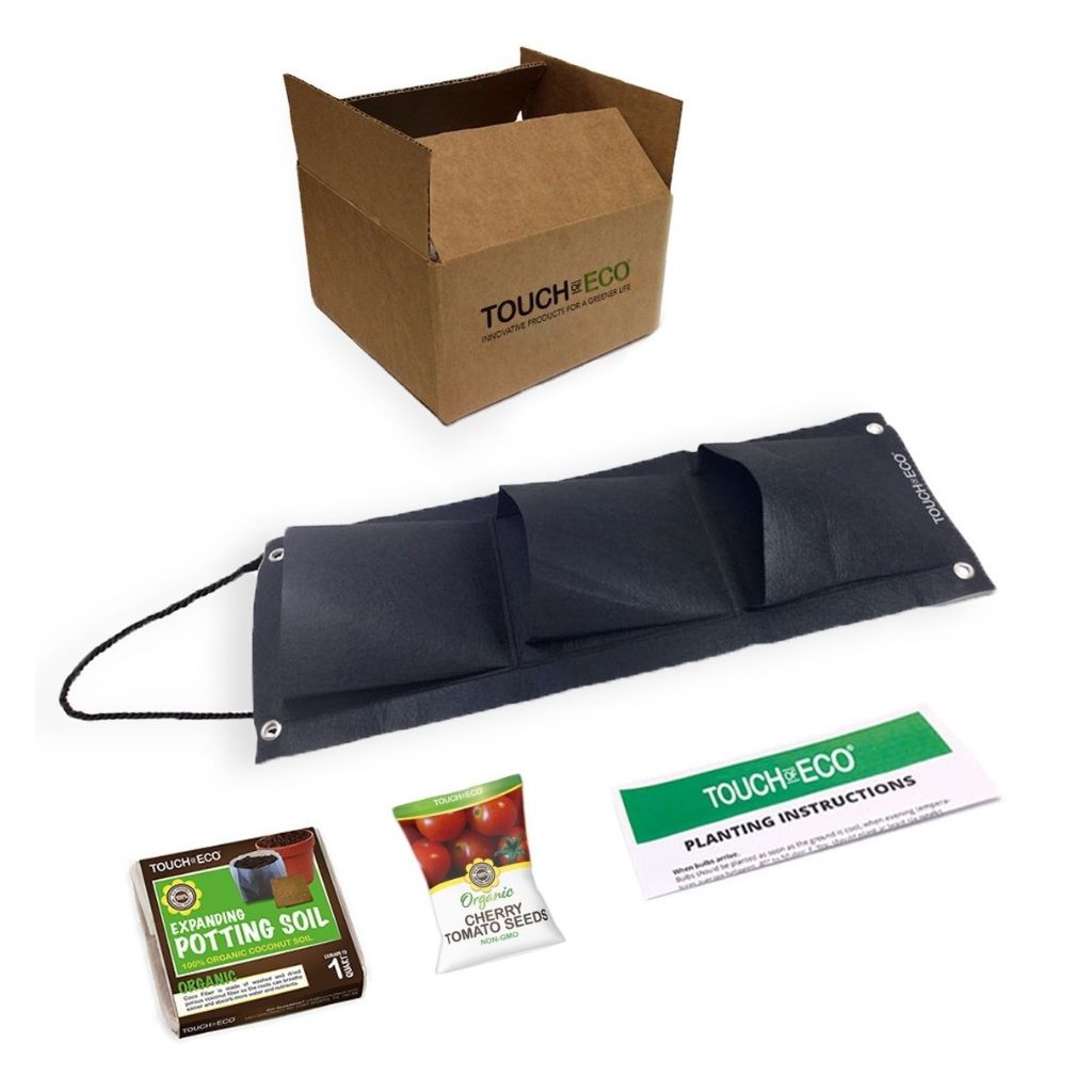 Indoor/Outdoor Organic Hanging Fruit & Veggie Garden Kits - Cherry Tomato Kit