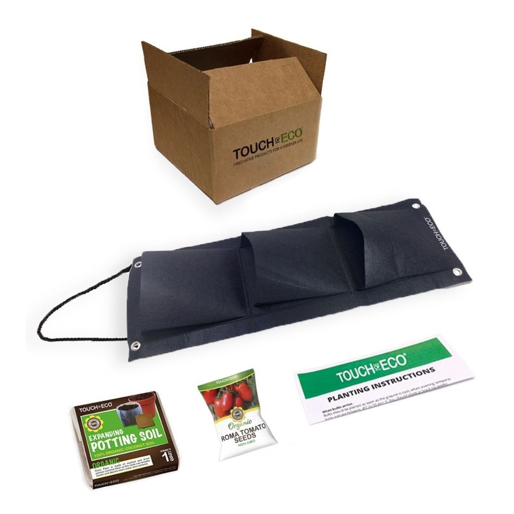 Indoor/Outdoor Organic Hanging Fruit & Veggie Garden Kits - Roma Tomato Kit