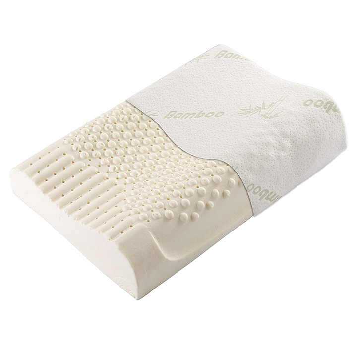 Cheer Collection Foam Pillow With Bamboo Cover - Contoured