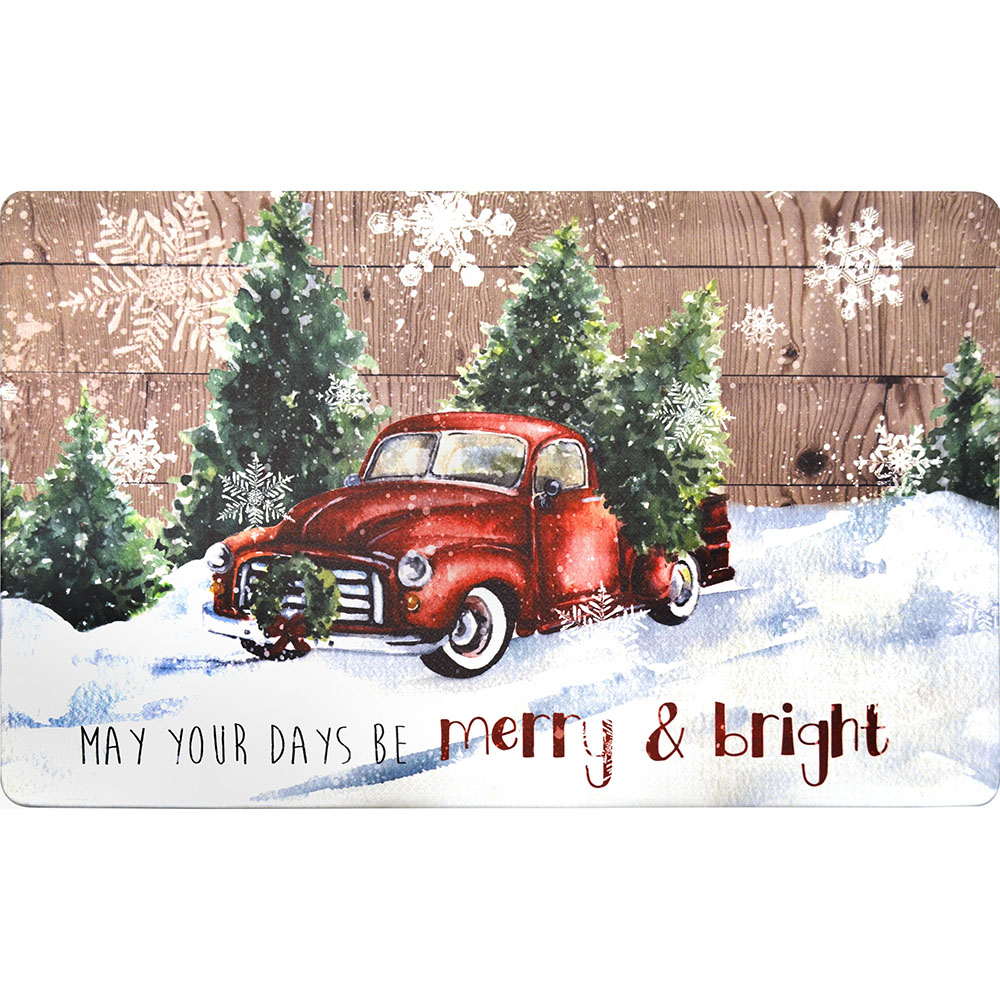 Holiday Anti-Fatigue Floor Mat - May Your Days Be Merry