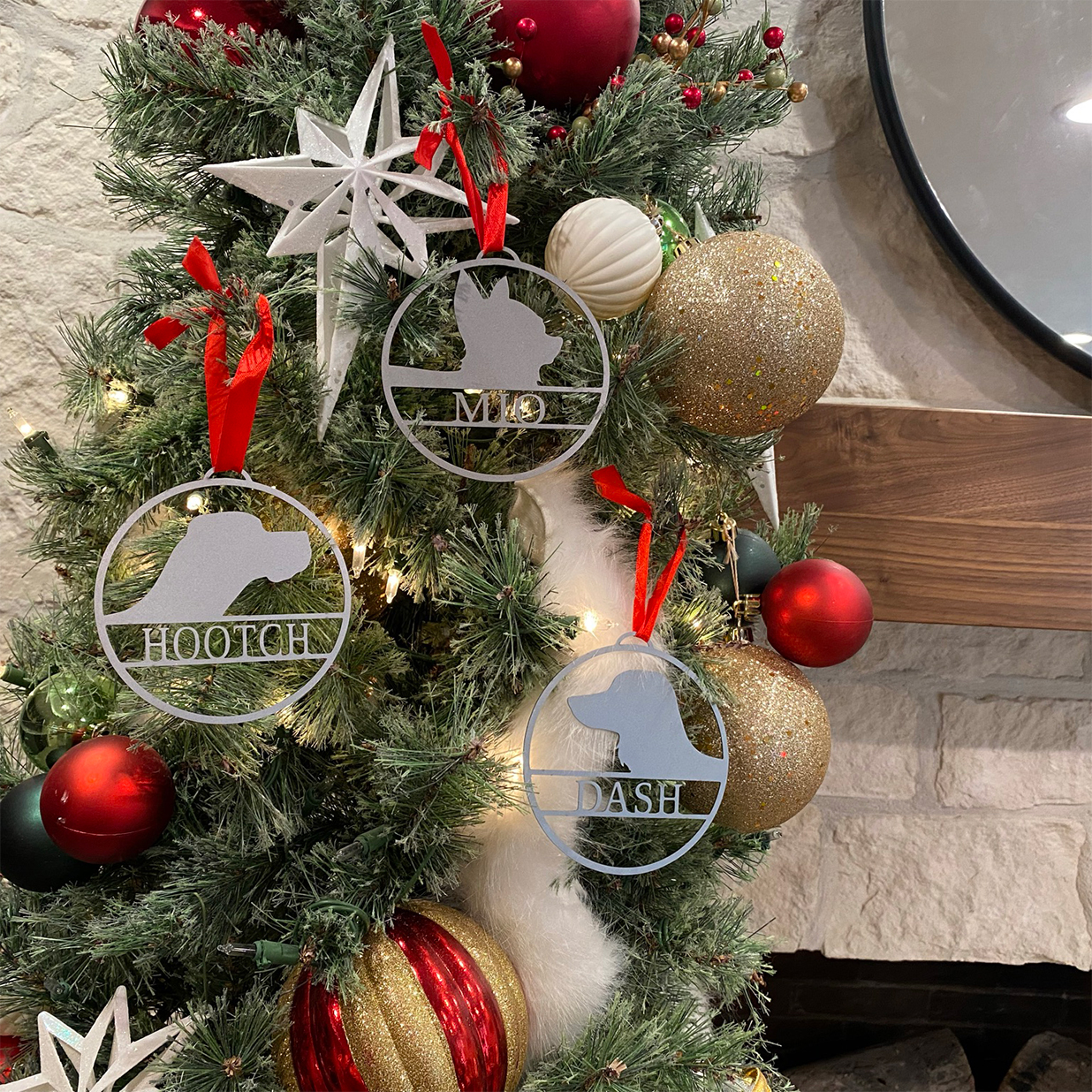 Personalized Pet Christmas Tree Ornaments - #10 Chihuahua - My Favorite Pet Ornament