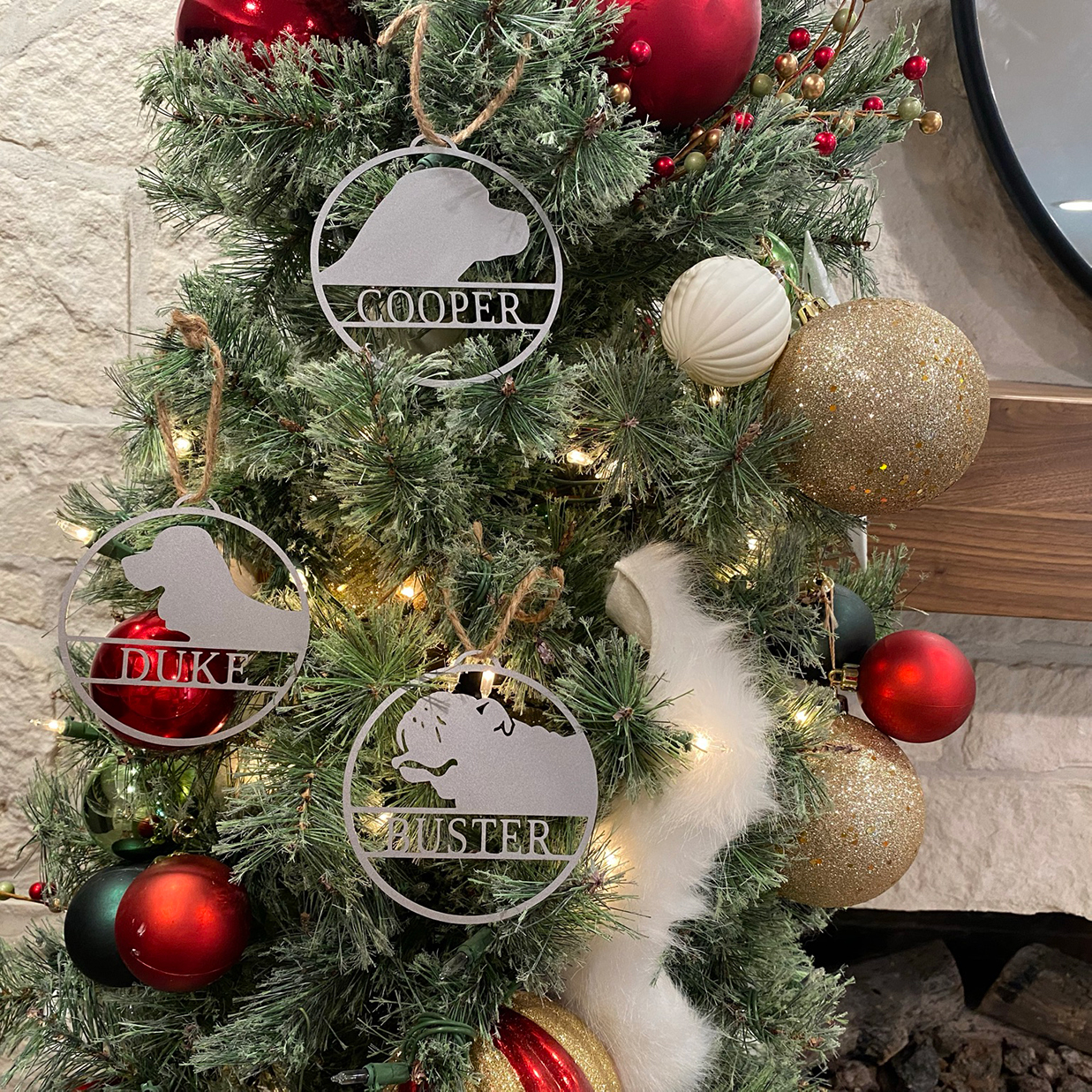Personalized Pet Christmas Tree Ornaments - #26 Rottweiler - My Favorite Pet Orn