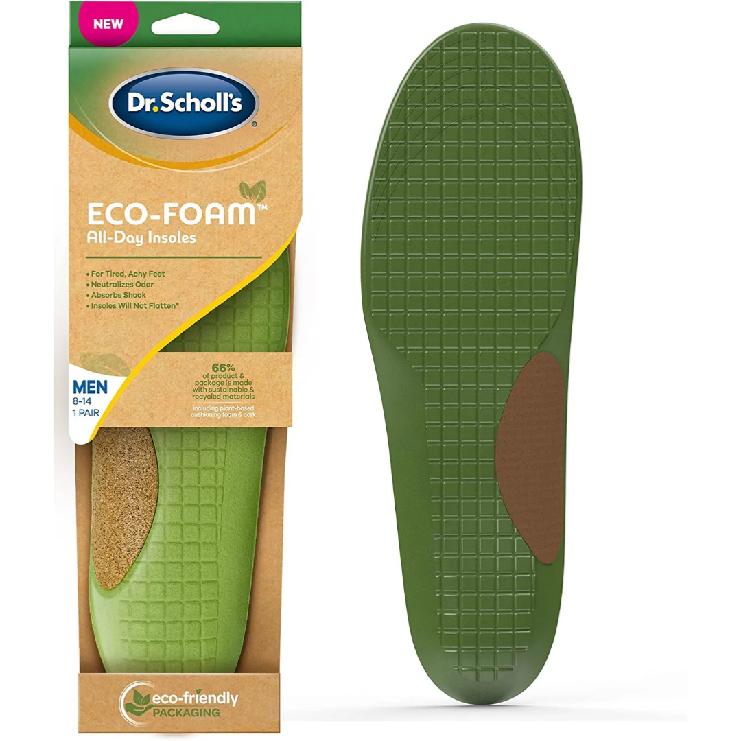 Dr. Scholl's® Eco-Foam™ All-Day Insoles (Men's 8-14 / Women's 6-10) - DrScholls-EcoFoam-Men