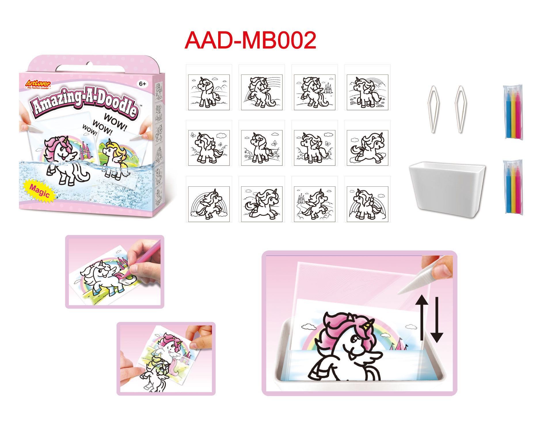 ArtLover® Amazing-a-Doodle™ Creature Art Kit - UNICORN