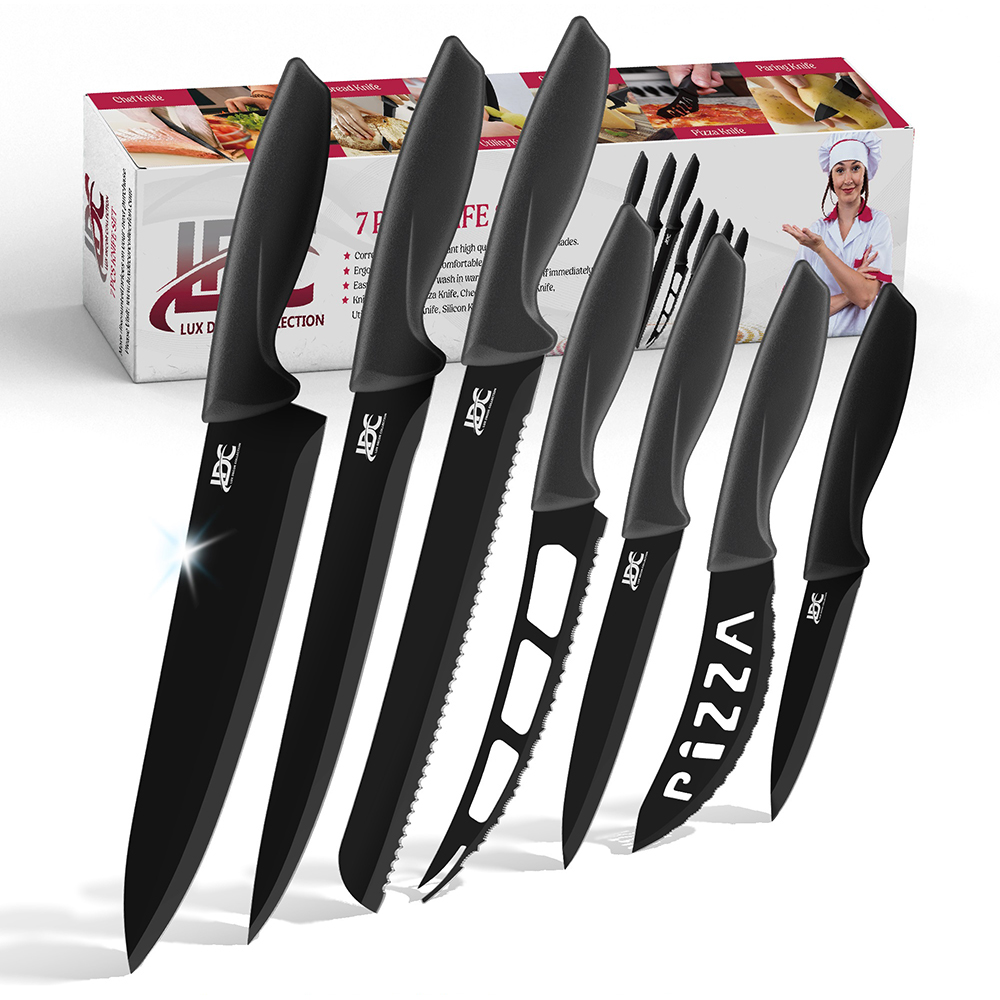 Stainless Steel Ultra Sharp Professional Kitchen Knife Set - 7 Pieces Knife Set
