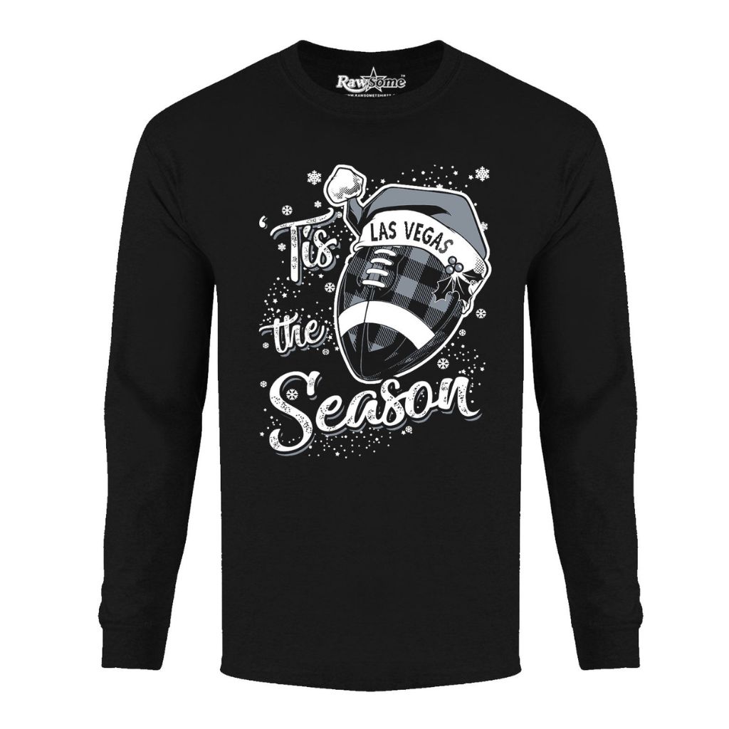 Men's 'Tis the Season' Football Team Long Sleeve Shirt - Large - Las Vegas