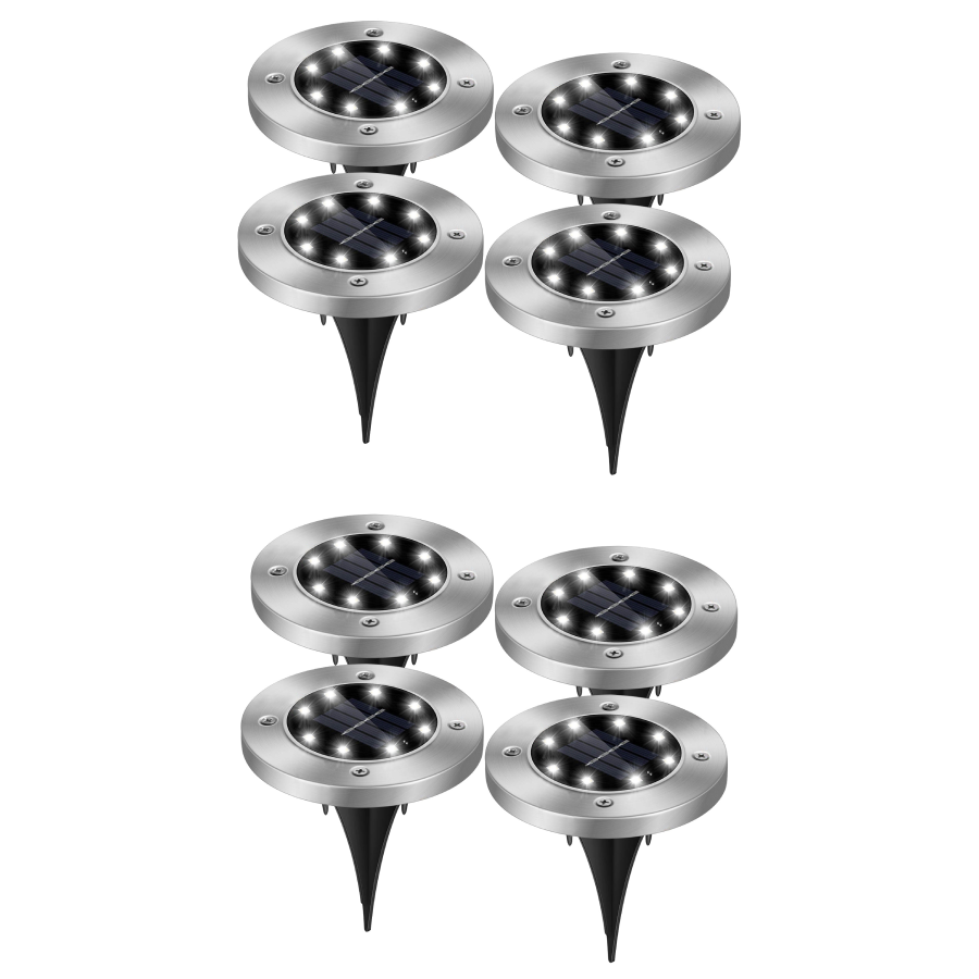 Solarek&reg; Solar-Powered Outdoor Pathway Light (4- or 8-Pack) - 8-Pack