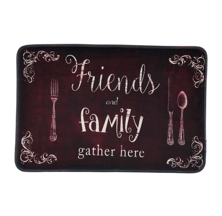 Relaxed Chef 20" x 30" Anti-Fatigue Kitchen Mat - Friends and Family