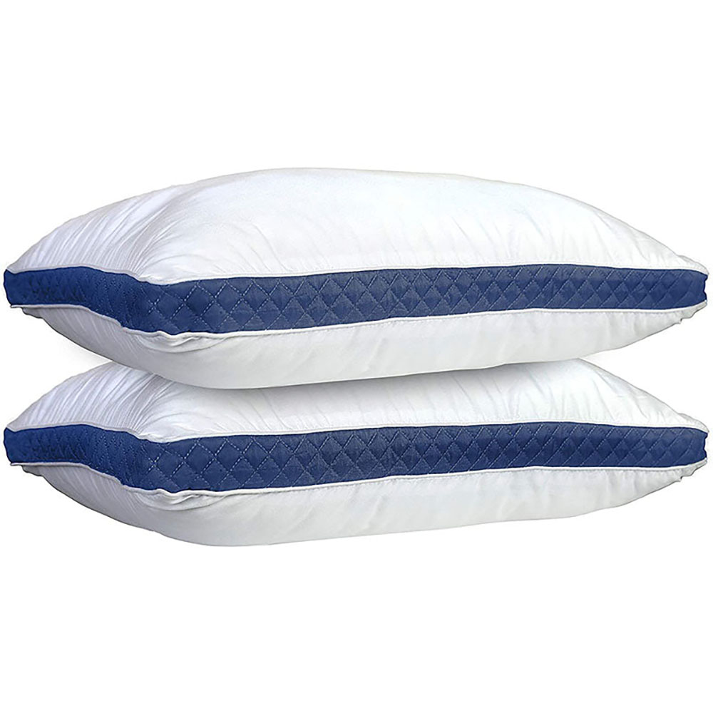 Photos - Pillow Lux Decor Collection Gusseted - King / Navy Blue GUSETEDKPILWNVY(set Of 2)