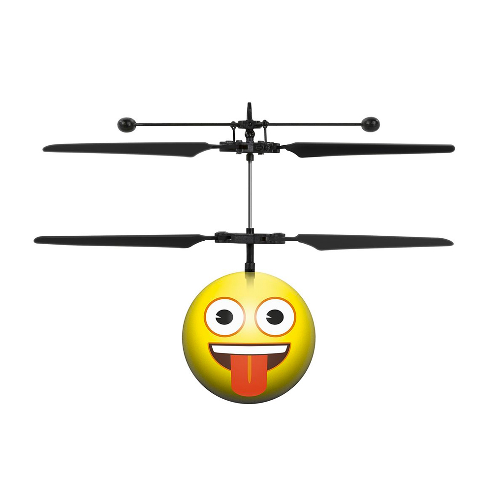 Emoji UFO Heli Ball with Gesture Control - Crazy Face