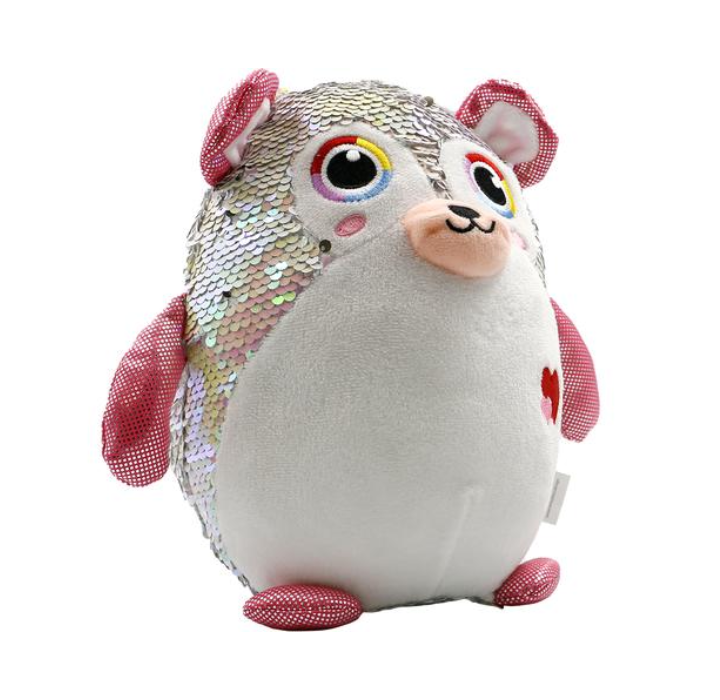 InMotion Plush Stuffed Animals with Reversible Sequins - Bear