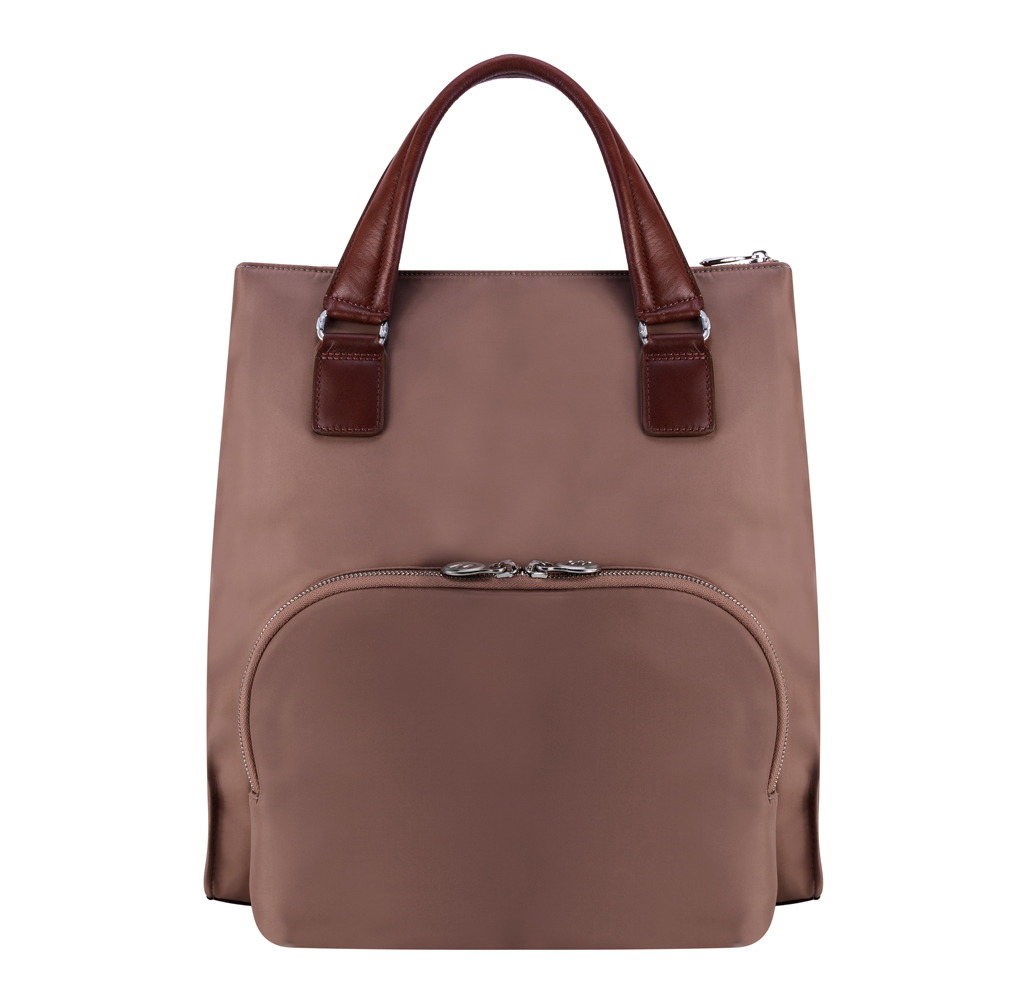 Sofia 3-In-1 Nylon Convertible Backpack Tote Bag - Khaki