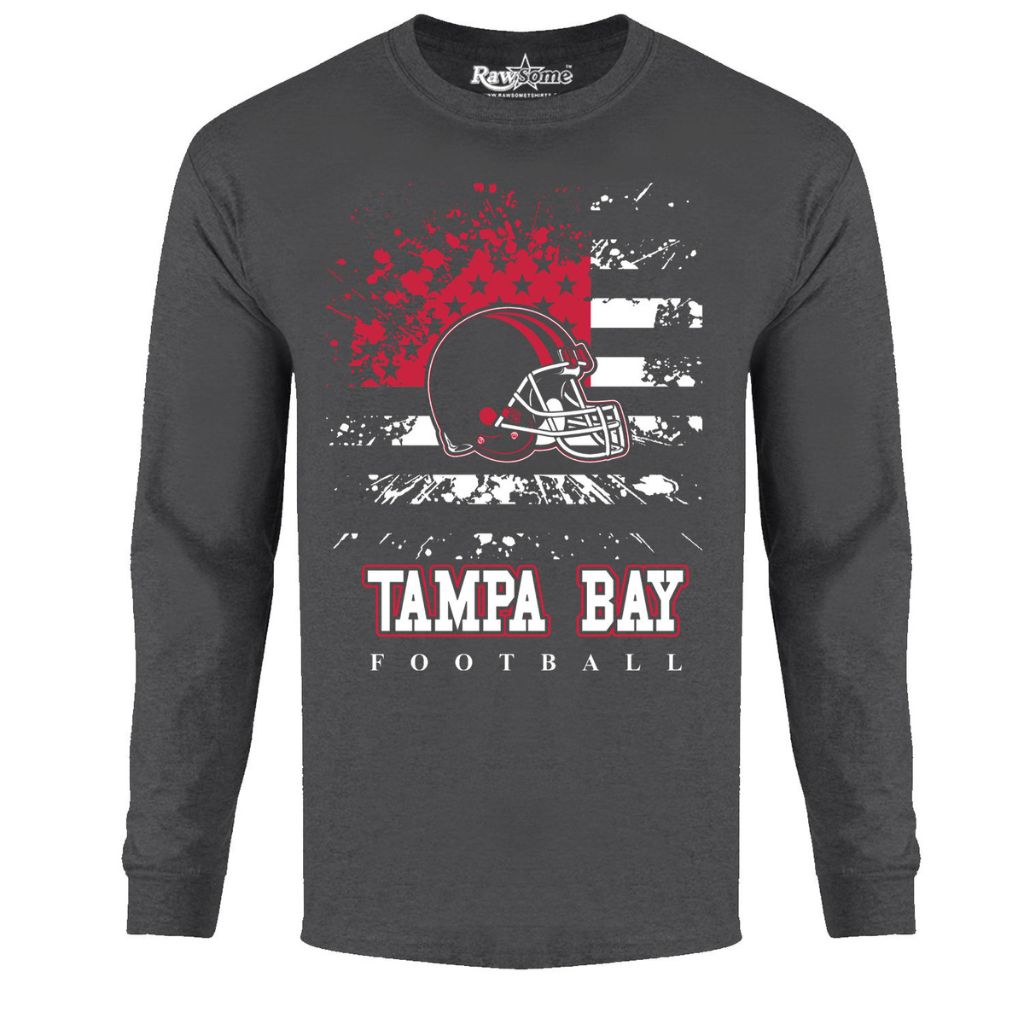 Men's Star-Spangled Football Long-Sleeve Shirts - Small - Tampa Bay