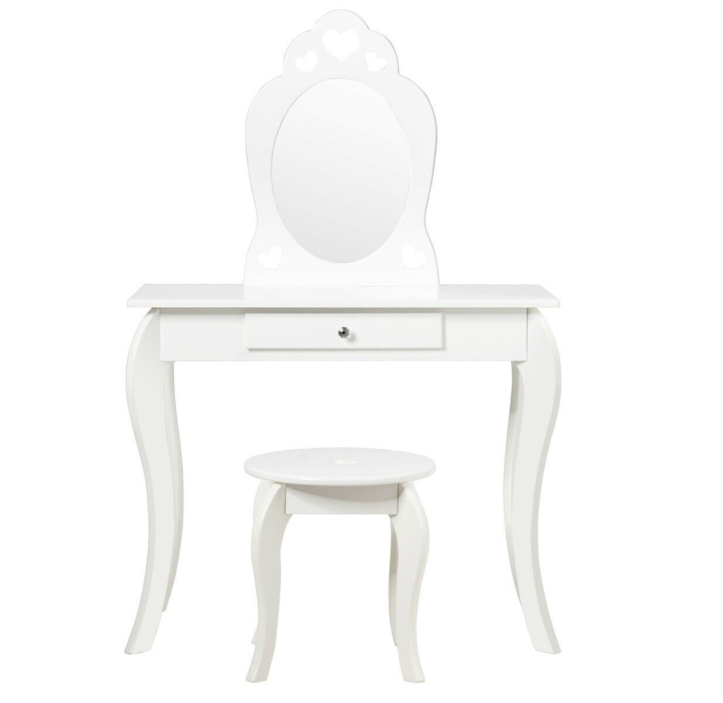 Kids' Princess Dressing Vanity Set - White