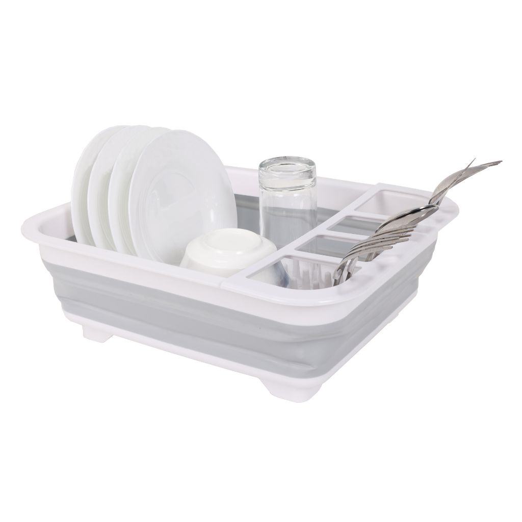 Collapsible Dish Drying Rack - Gray