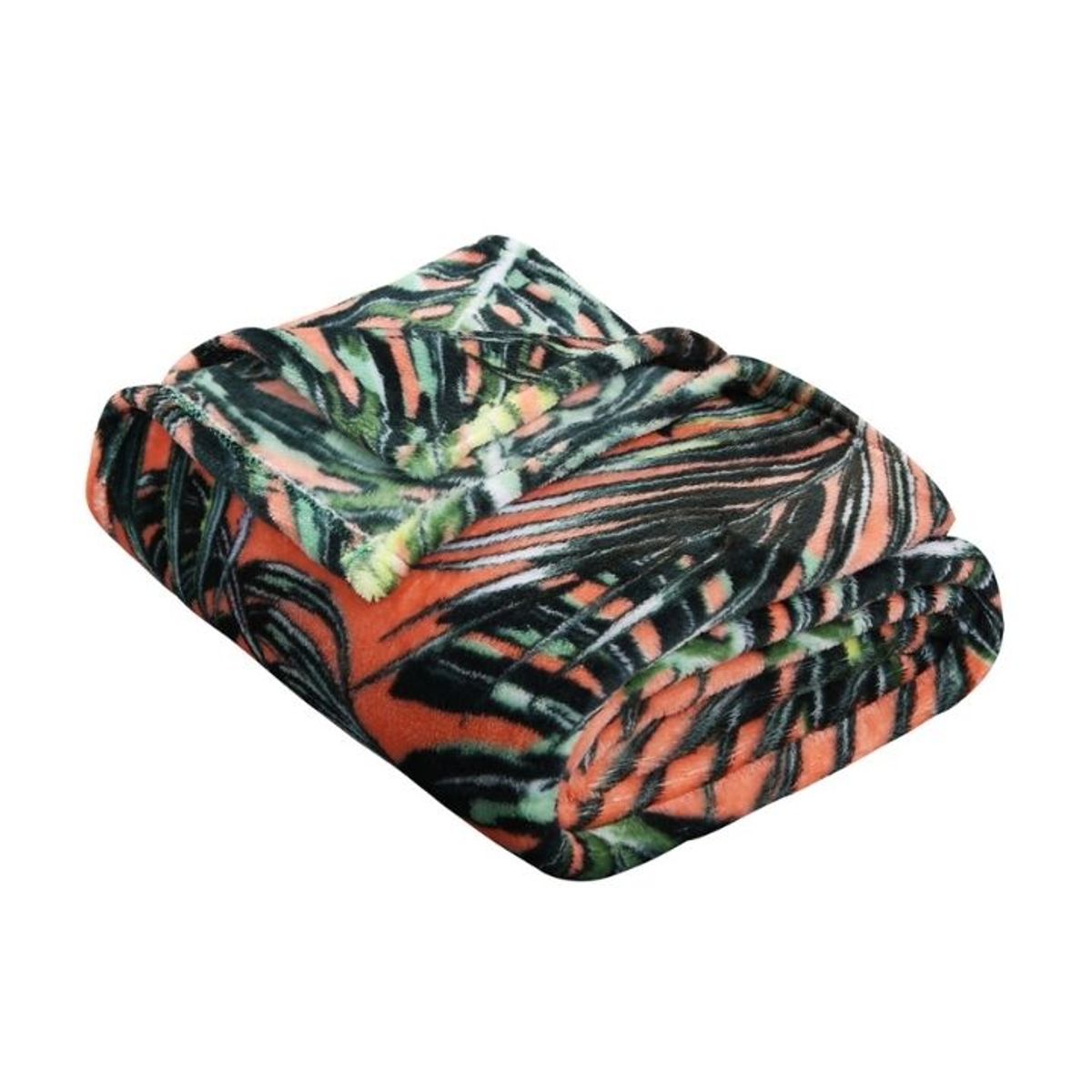 Noble House Summer Prints Microplush Throw Blankets - Leaf