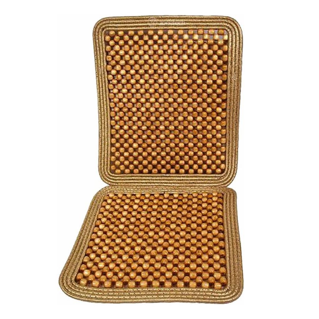 Zone Tech® Wooden Beaded Massaging Car Seat Cover (1- Or 2-Pack) - 1-Pack