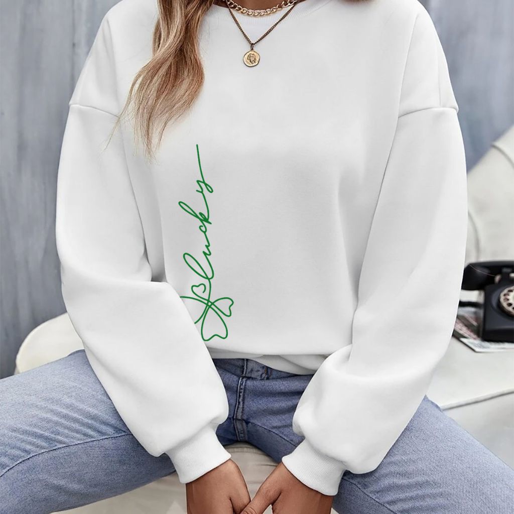 Women's Irish Love St. Patrick's Day Sweatshirts - X-Large - Lucky Clover Signature