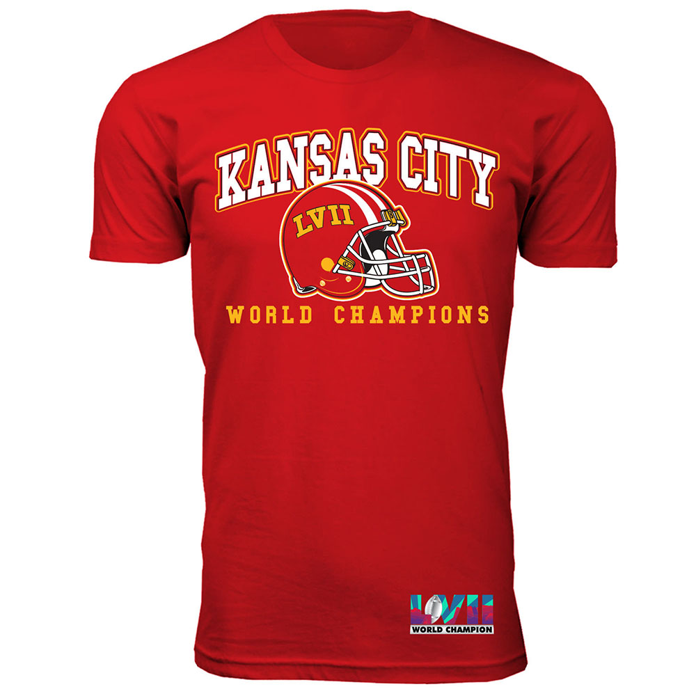 Men's Football Super Championship Shirt or Hoodie - Kansas City - T-Shirt - Basic - Red / 2XL