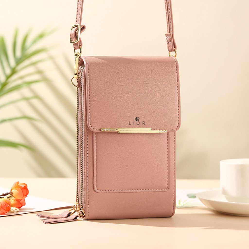 Lior&trade; Crossbody Shoulder Bag - Pink