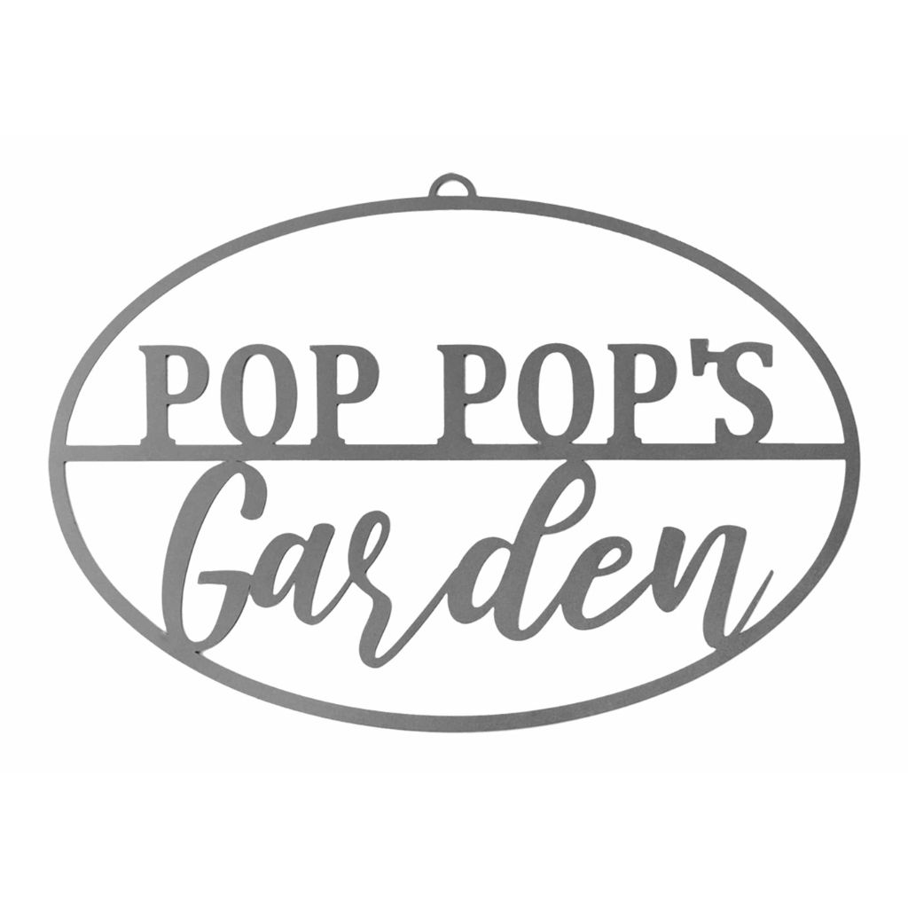 Personalized Metal Garden Sign - Name Only