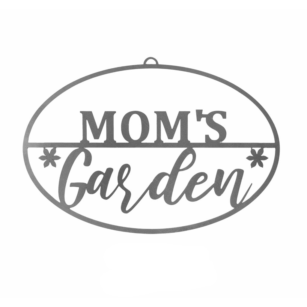 Personalized Metal Garden Sign - Name with Flowers