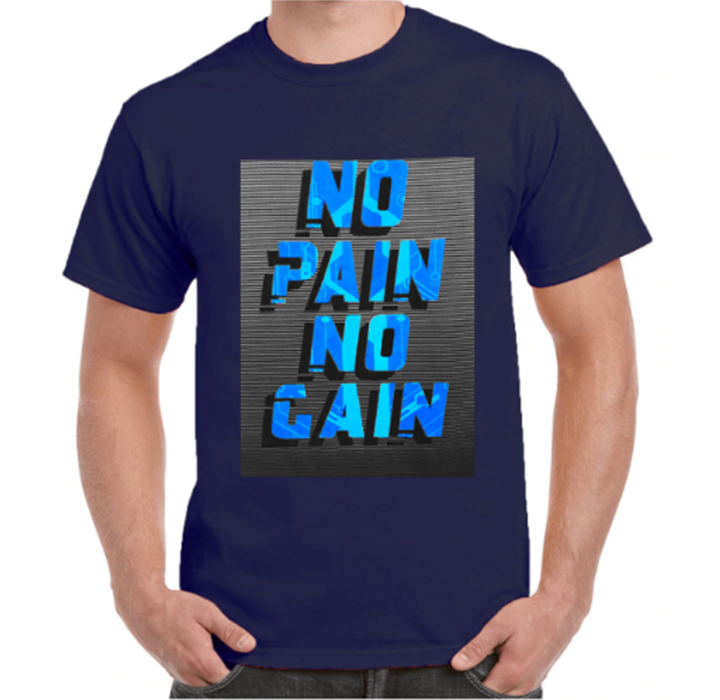 New Balance Men&rsquo;s No Pain No Gain Short Sleeve T-Shirt - Navy - Medium