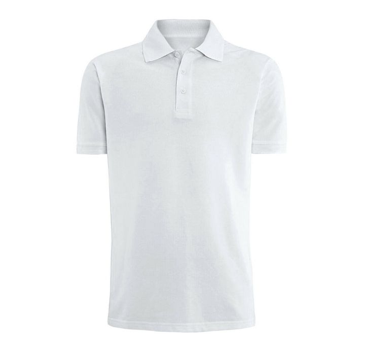 Men’s Classic-Fit Cotton Polo Shirt - White - Small