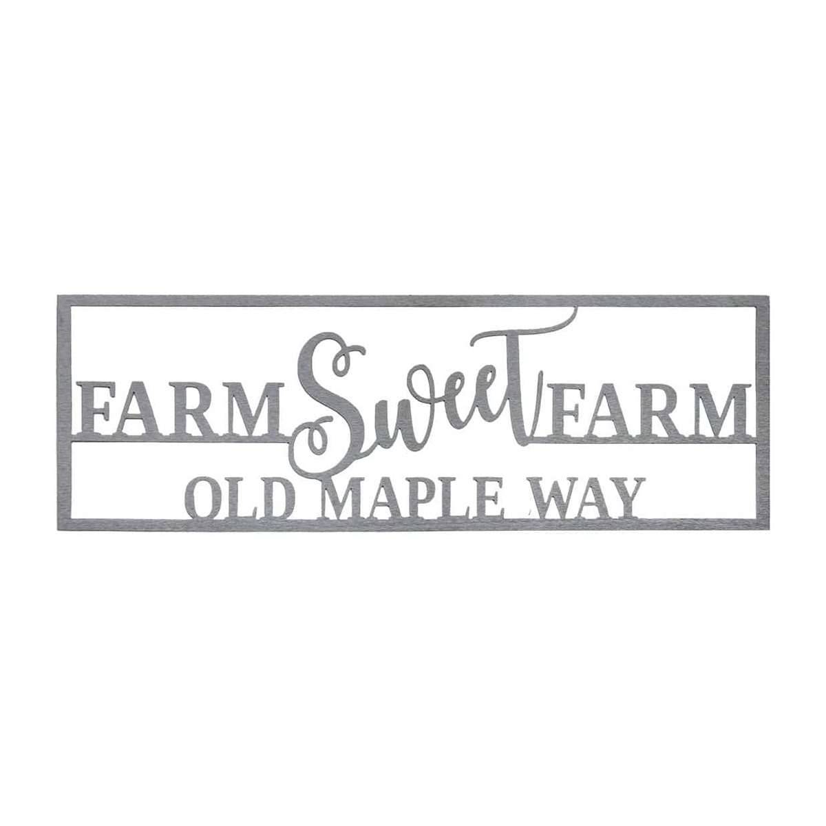 Personalized Home Sweet Home Metal Sign - Farm Sweet Farm
