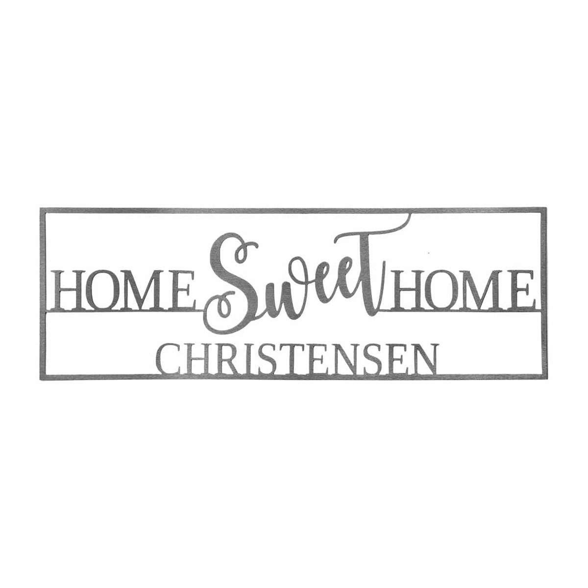 Personalized Home Sweet Home Metal Sign - Home Sweet Home