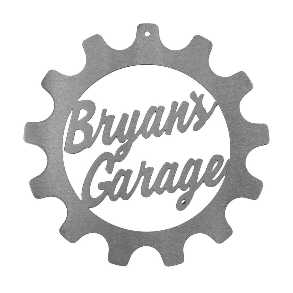 Personalized 'Just for Him' BBQ, Garage, and Workshop Metal Signs - Garage