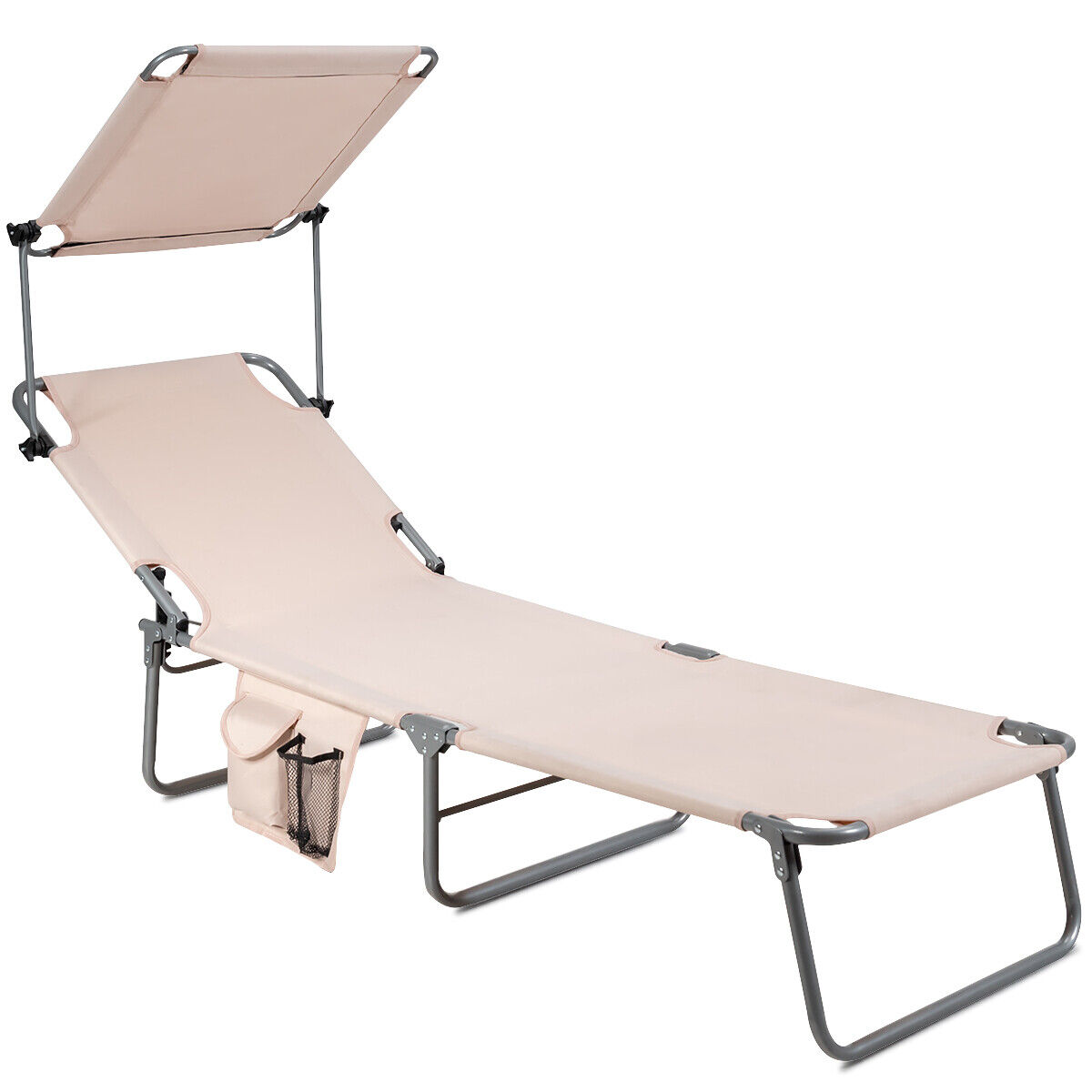 Foldable Lounge Chair - Beige