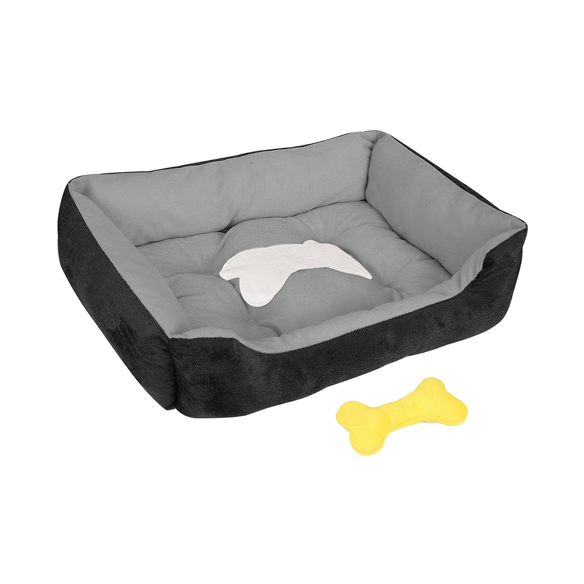 PetLuv™ Plush Cushion Pet Bed - PetLuv Plush Cushion Pet Bed XXL Black