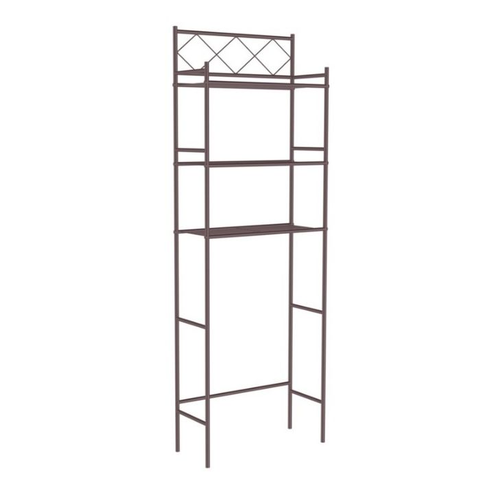 Over-the-Toilet 3-Shelf Bathroom Organizer - Oil Rub Bronze