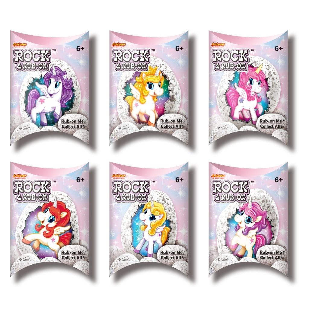 Artlover Rock & Rub-On Art Kit - Unicorn