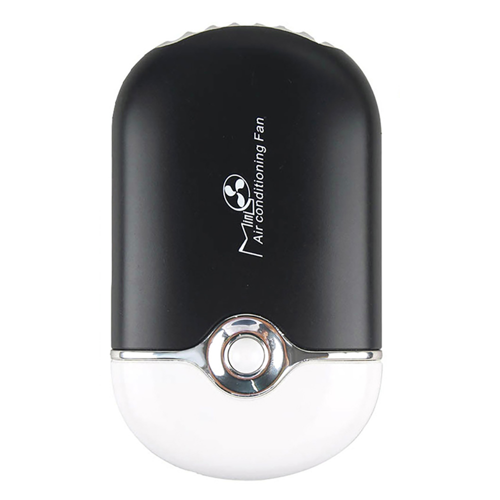 Mini Handheld Portable USB Air Conditioning Fan - Black