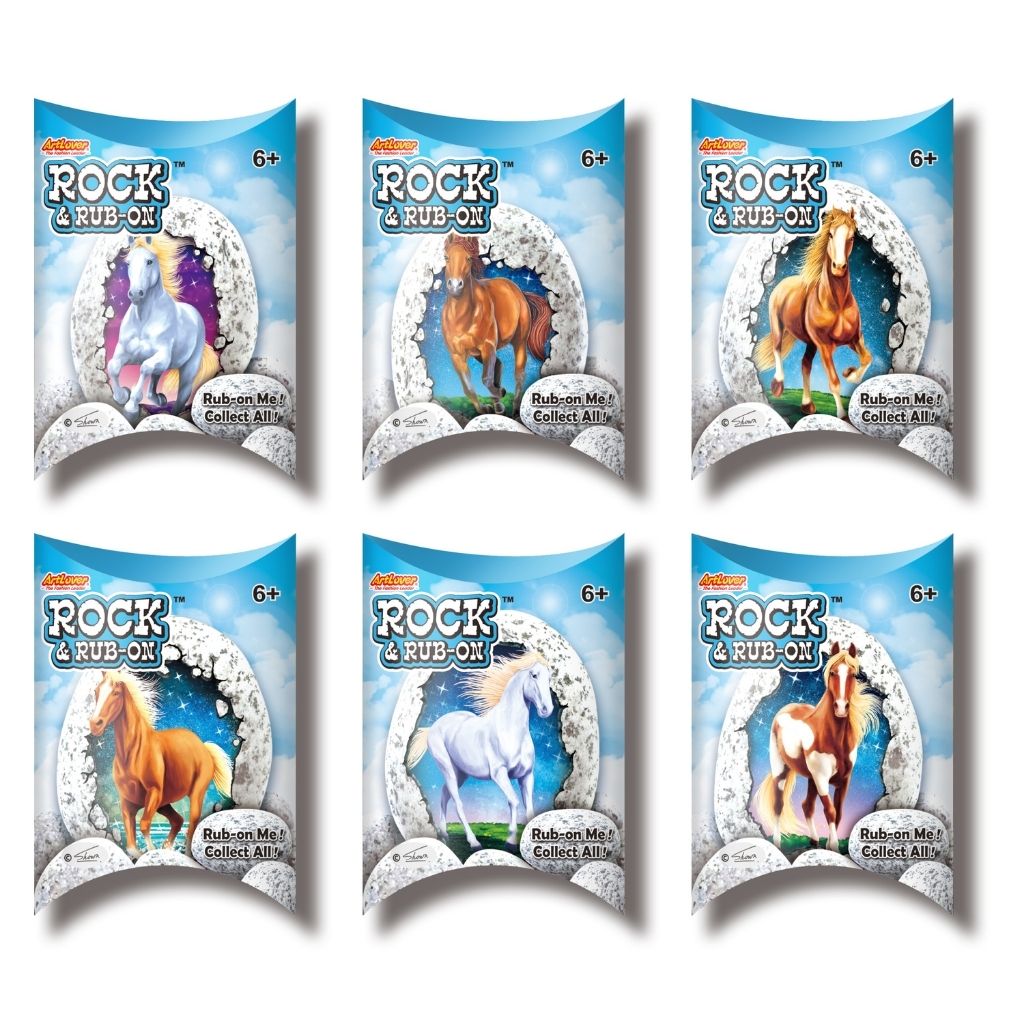 Artlover Rock & Rub-On Art Kit - Horse
