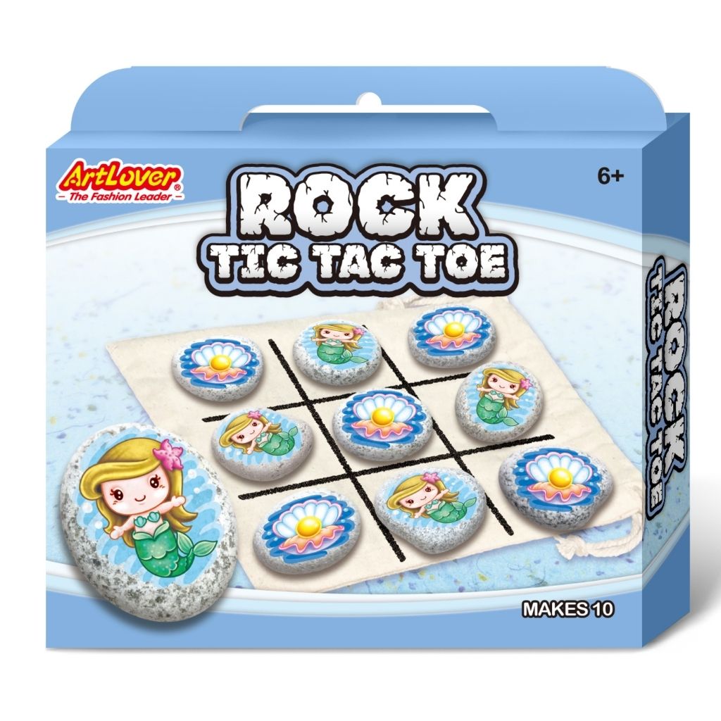 Artlover Rock Tic Tac Toe - Mermaid
