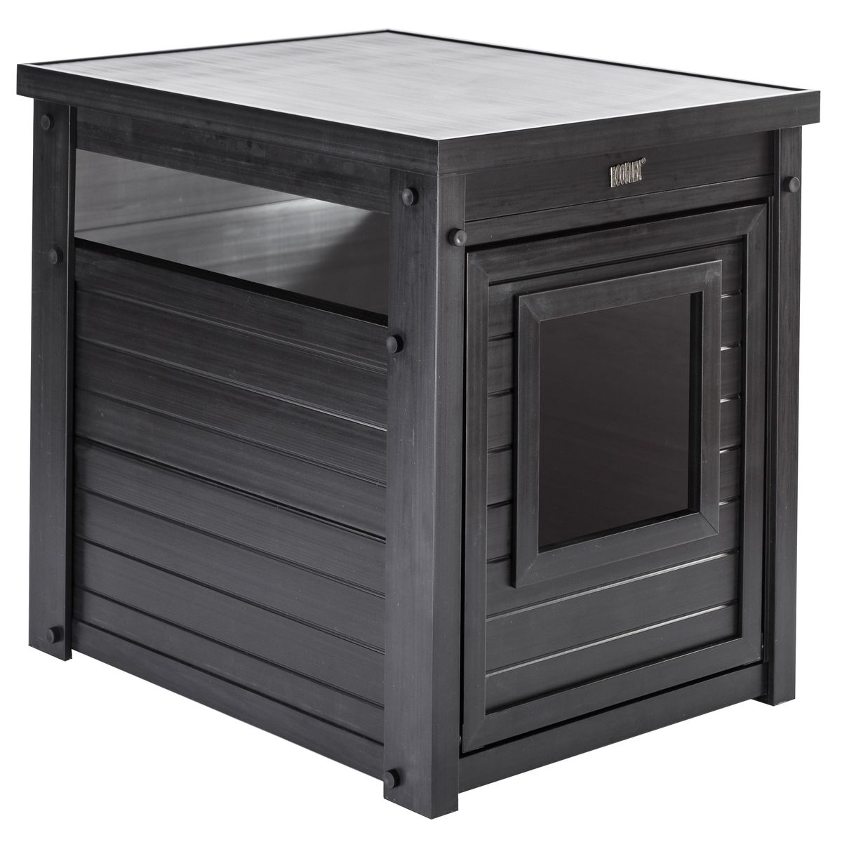 Litter Loo&reg; ECOFLEX Cat Litter Box Cover, End Table - Espresso